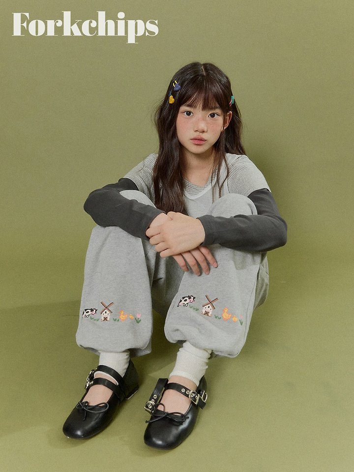Fork Chips - Korean Children Fashion - #littlefashionista - Vivid Layered Tee - 7