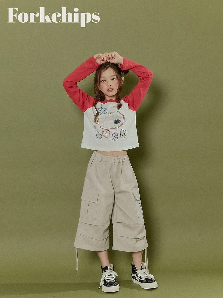 Fork Chips - Korean Children Fashion - #Kfashion4kids - Apple Raglan Tee - 4
