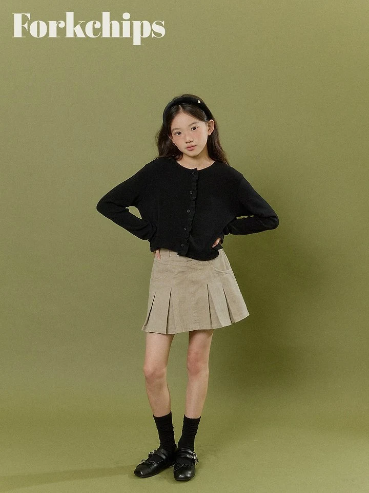 Fork Chips - Korean Children Fashion - #littlefashionista - Harbor Pleated Skirt - 12