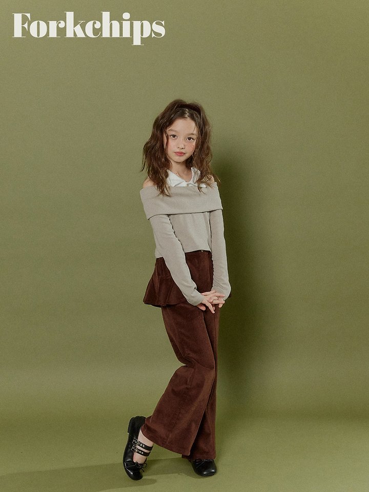 Fork Chips - Korean Children Fashion - #littlefashionista - Muffin Flare Pants - 5