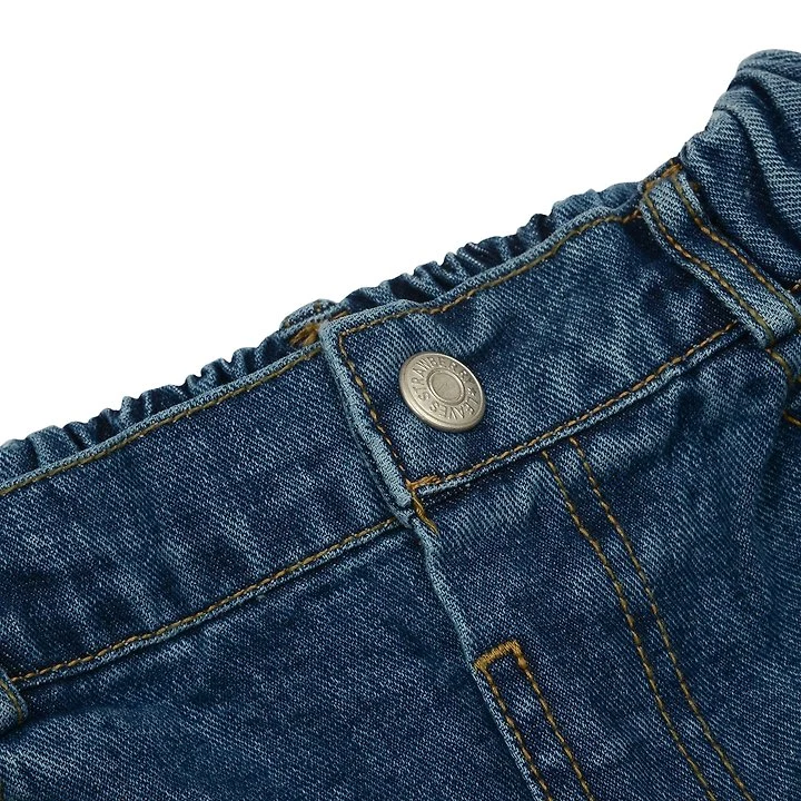 Fork Chips - Korean Children Fashion - #littlefashionista - Canvas Denim Pants - 3