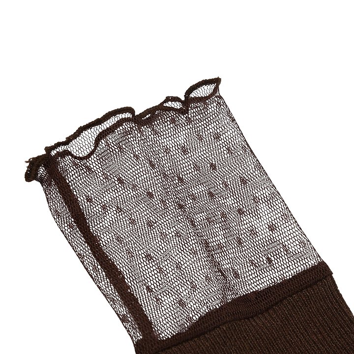 Fork Chips - Korean Children Fashion - #littlefashionista - Polka Dot Mesh Socks - 3