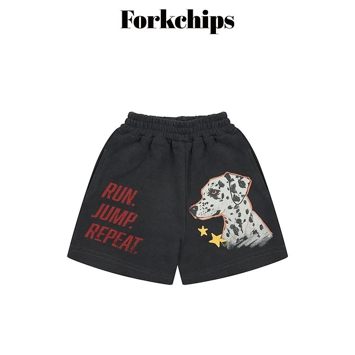Fork Chips - Korean Children Fashion - #magicofchildhood - Dalmatian Shorts - 2