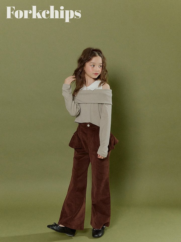Fork Chips - Korean Children Fashion - #magicofchildhood - Maple Shoulder Tee - 9