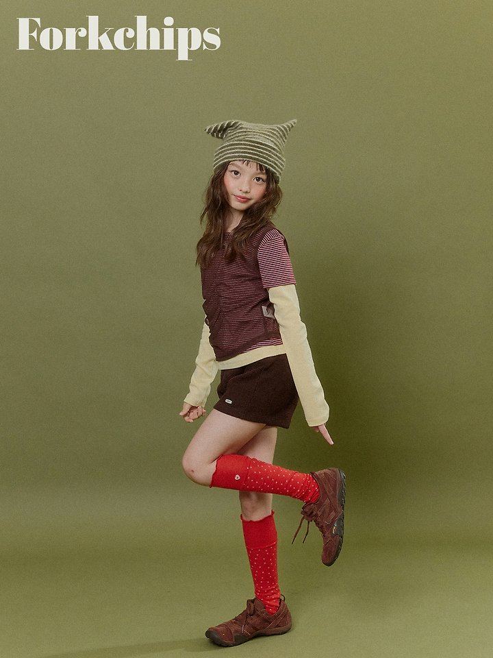 Fork Chips - Korean Children Fashion - #magicofchildhood - Vivid Layered Tee - 8