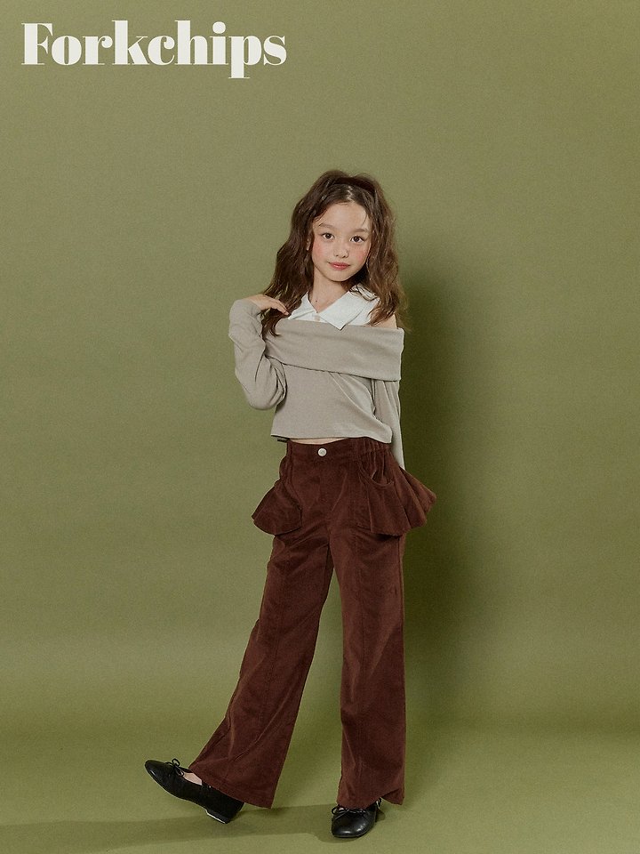 Fork Chips - Korean Children Fashion - #minifashionista - Maple Shoulder Tee - 10