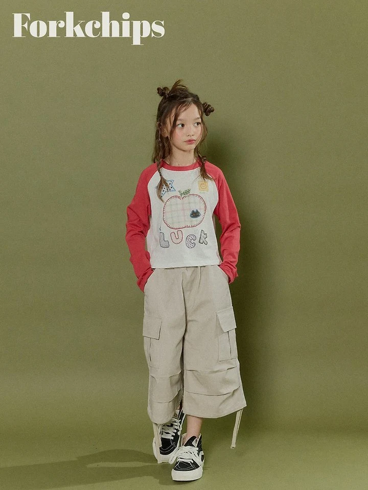 Fork Chips - Korean Children Fashion - #minifashionista - Apple Raglan Tee - 6