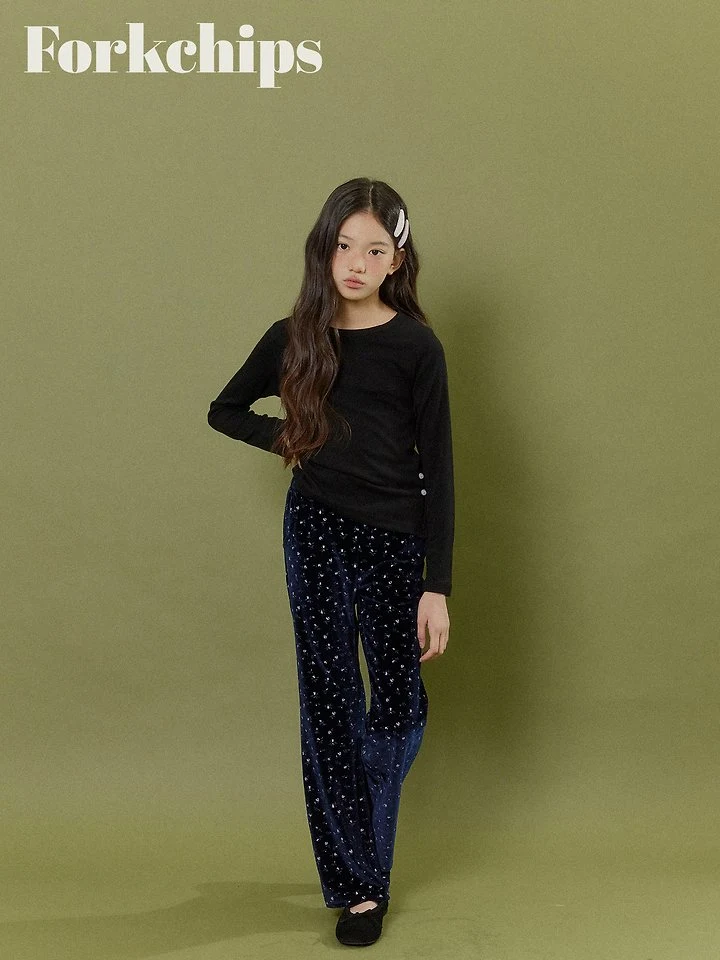 Fork Chips - Korean Children Fashion - #minifashionista - Cocoa Henley Tee - 5