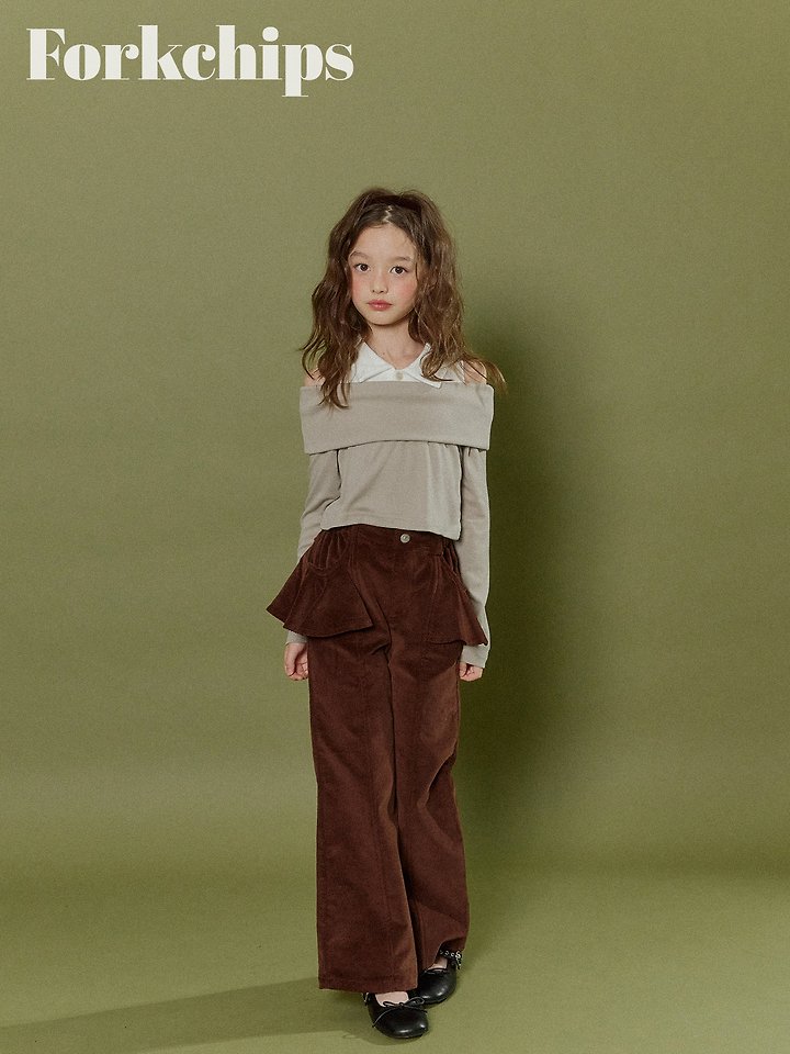 Fork Chips - Korean Children Fashion - #minifashionista - Muffin Flare Pants - 7