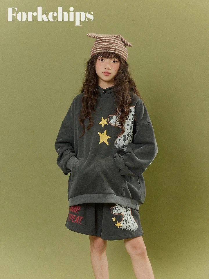 Fork Chips - Korean Children Fashion - #minifashionista - Dalmatian Shorts - 4