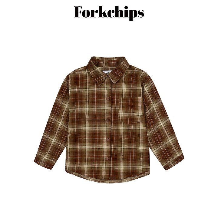 Fork Chips - Korean Children Fashion - #prettylittlegirls - Sonic Check Shirt - 2