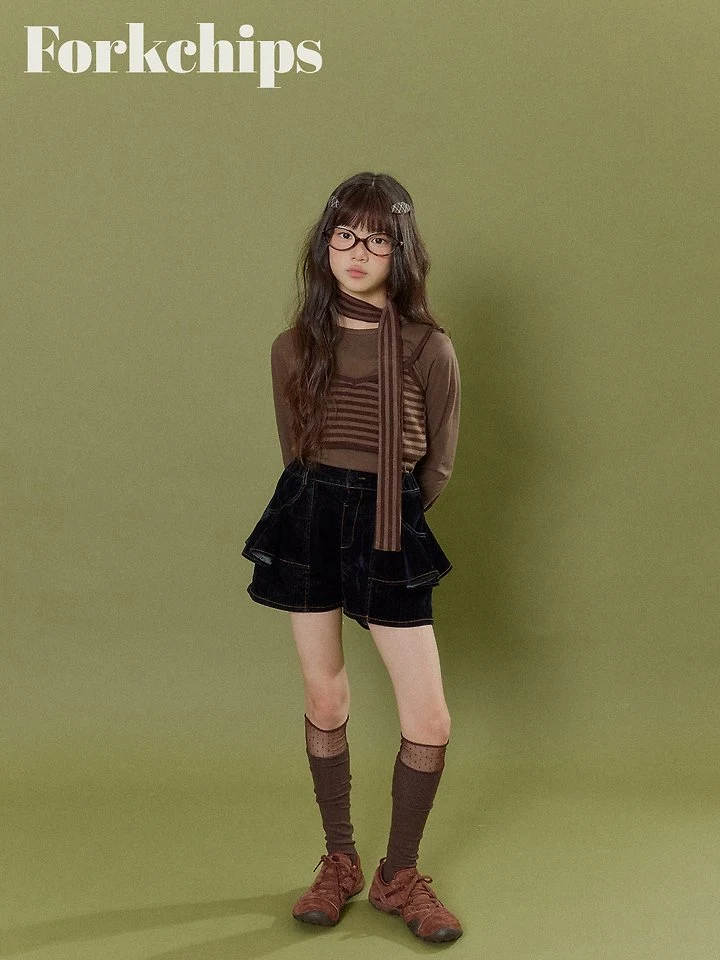 Fork Chips - Korean Children Fashion - #minifashionista - Silket Tee - 4