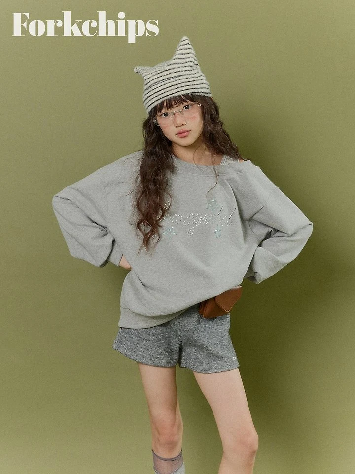 Fork Chips - Korean Children Fashion - #prettylittlegirls - Wool Knit Shorts - 11