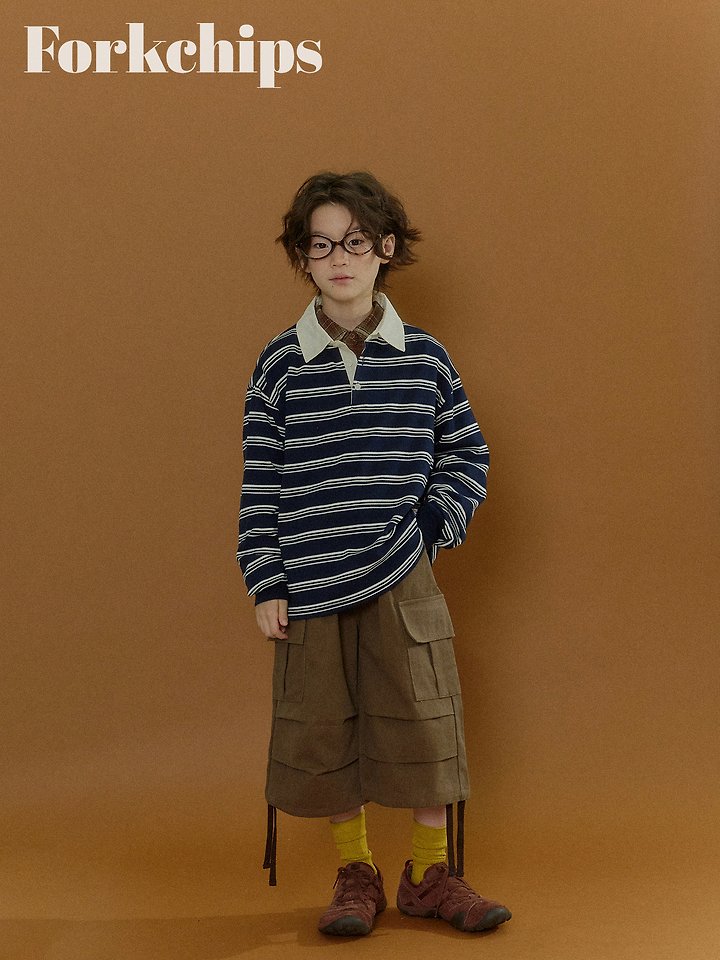 Fork Chips - Korean Children Fashion - #prettylittlegirls - Flow Bermuda Pants - 10
