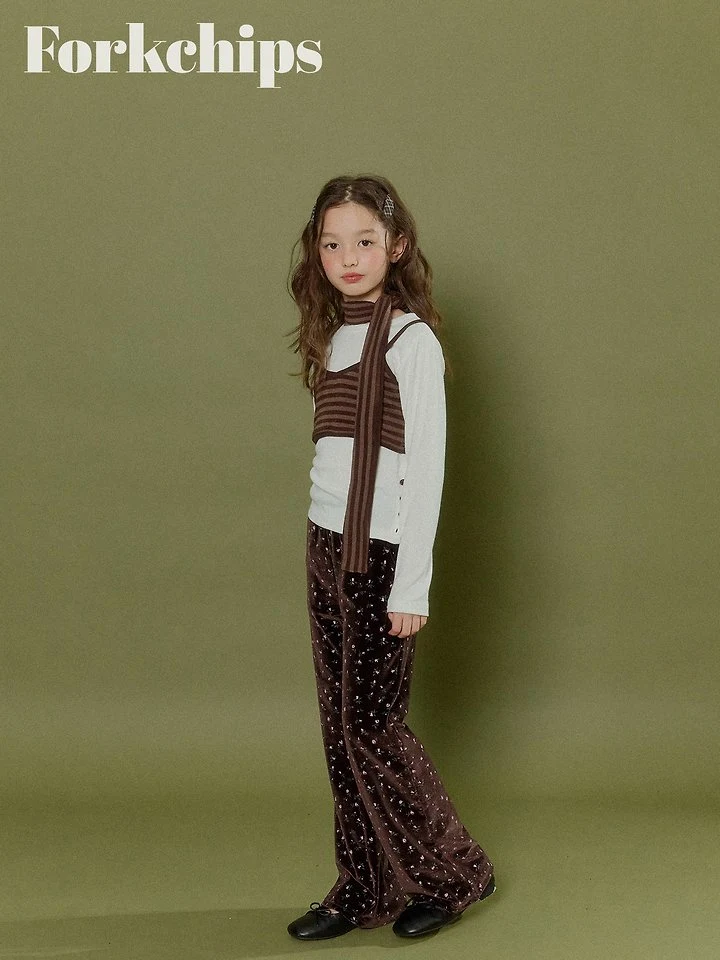 Fork Chips - Korean Children Fashion - #stylishchildhood - Cocoa Henley Tee - 9