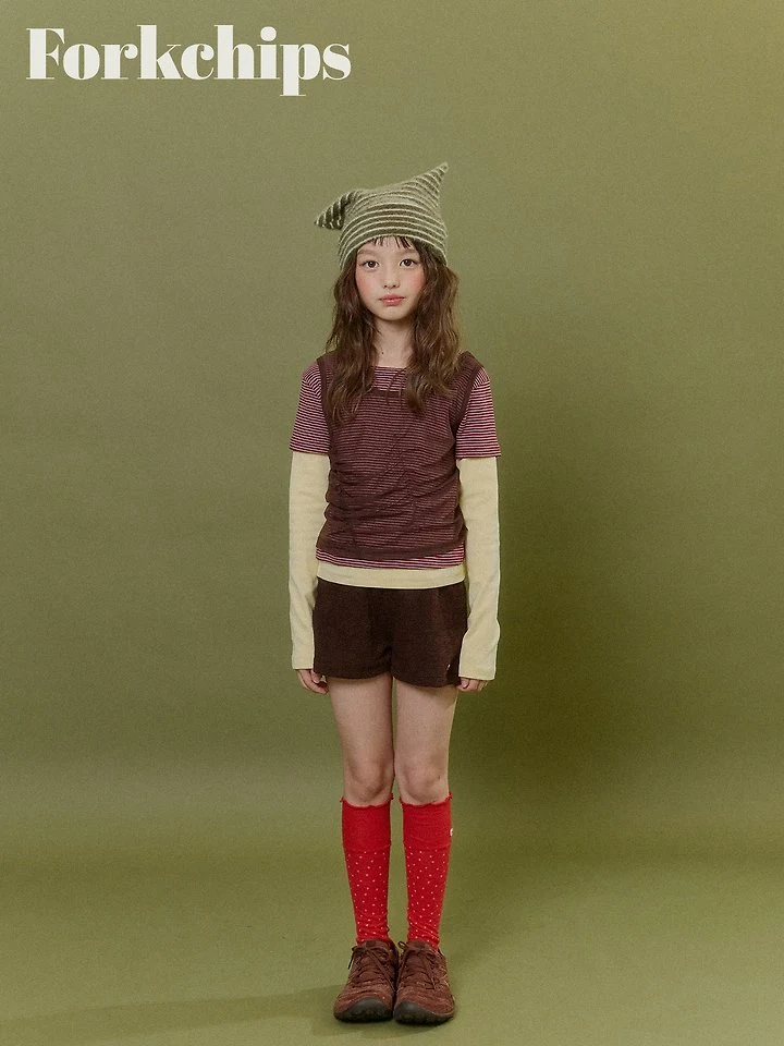 Fork Chips - Korean Children Fashion - #todddlerfashion - Vivid Layered Tee - 11