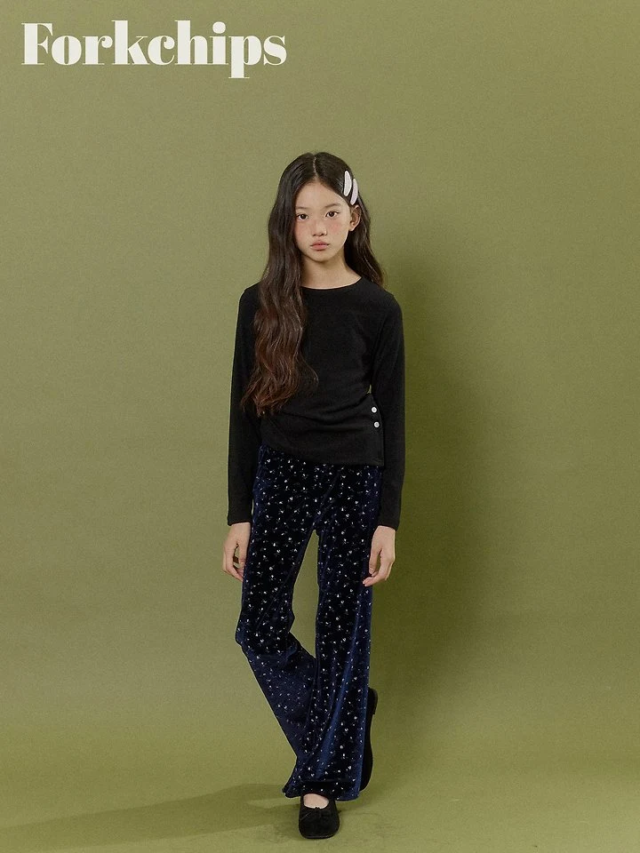 Fork Chips - Korean Children Fashion - #todddlerfashion - Cocoa Henley Tee - 7