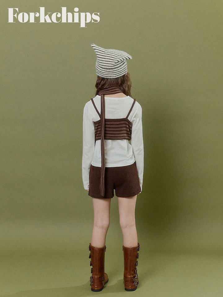 Fork Chips - Korean Children Fashion - #todddlerfashion - Bear Muffler - 4