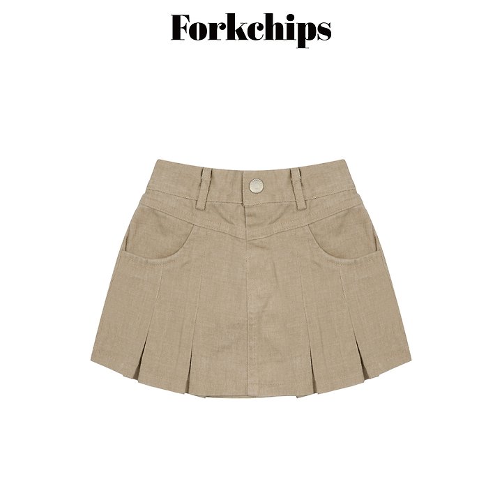 Fork Chips - Korean Children Fashion - #toddlerclothing - Harbor Pleated Skirt