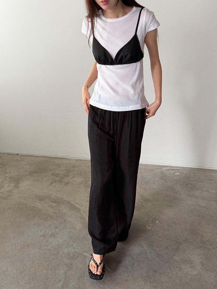 Foset - Korean Women Fashion - #momslook - Strap Bralette Top