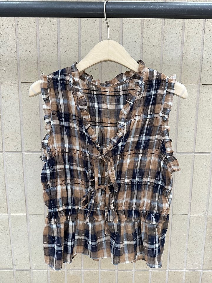 Foset - Korean Women Fashion - #momslook - Stin Check Blouse - 7
