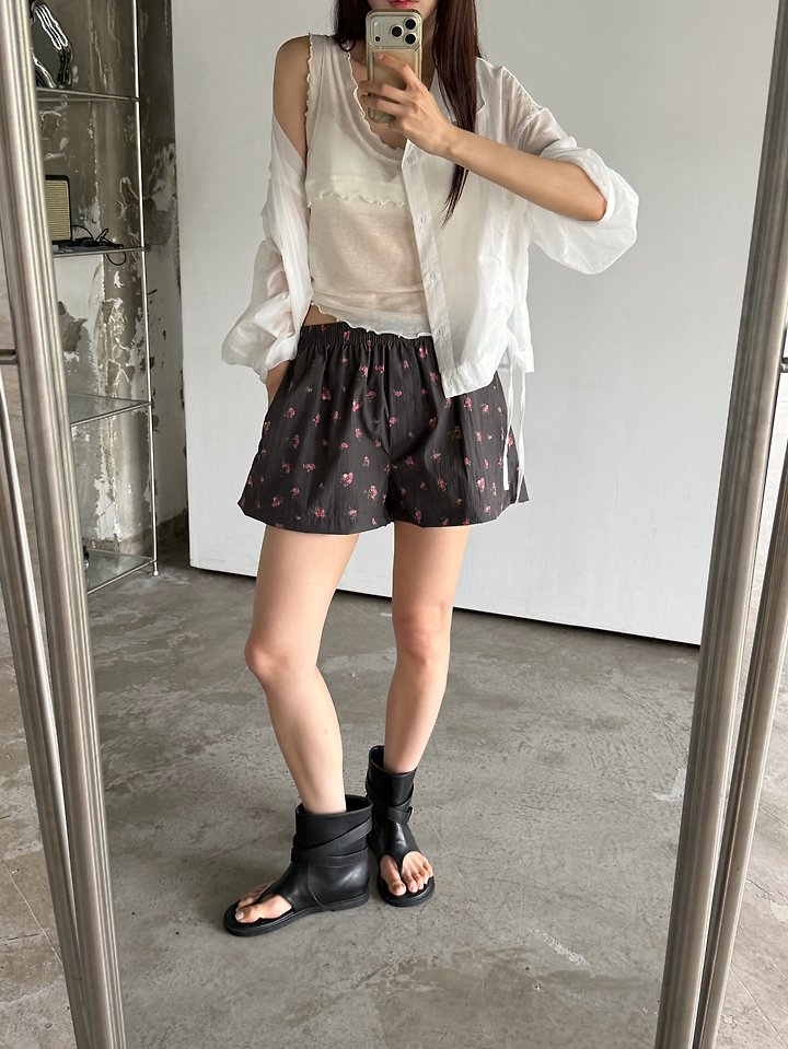 Foset - Korean Women Fashion - #momslook - Drawstring Sheer Blouse - 10
