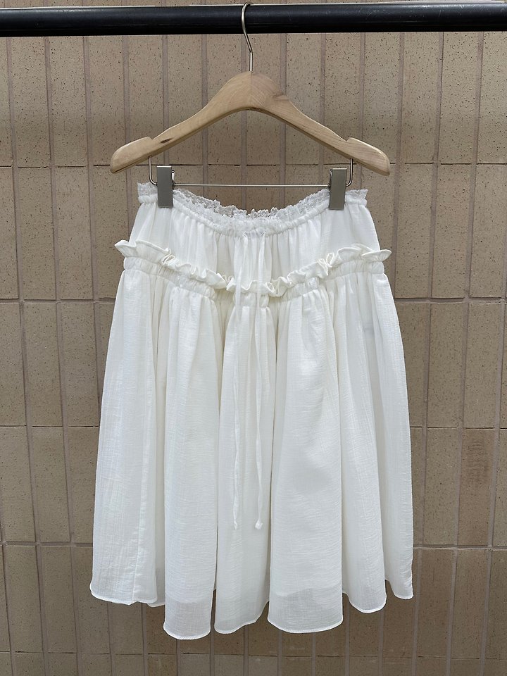 Foset - Korean Women Fashion - #momslook - Asa Double-Layer Skirt - 7
