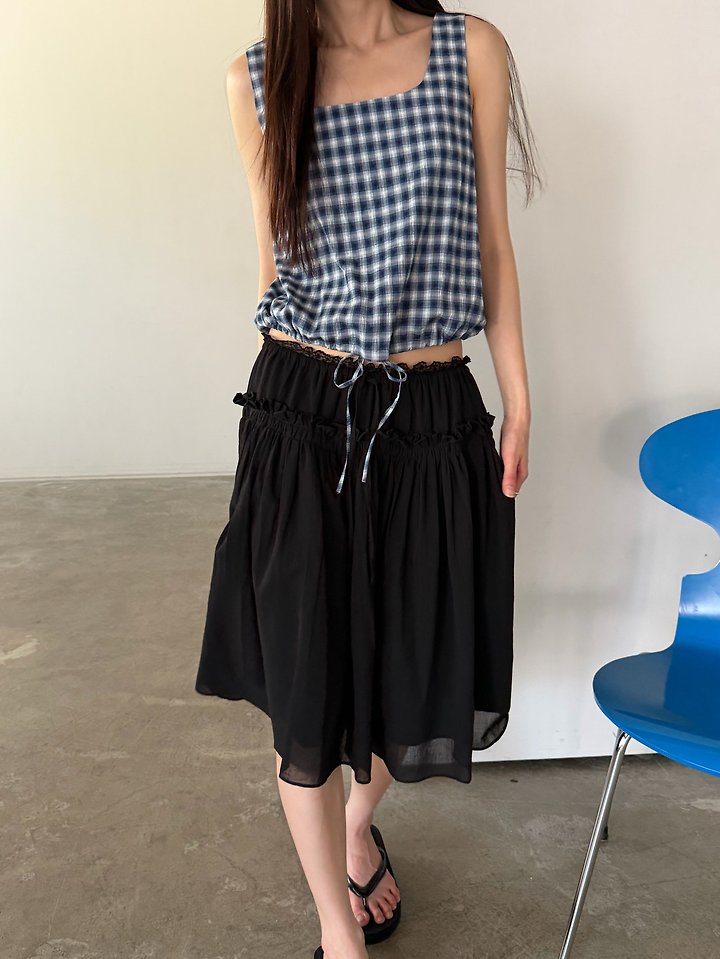 Foset - Korean Women Fashion - #momslook - Asa Double-Layer Skirt - 9
