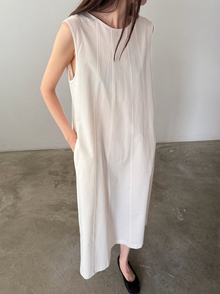 Foset - Korean Women Fashion - #romanticstyle - Maison Seam One-piece - 5