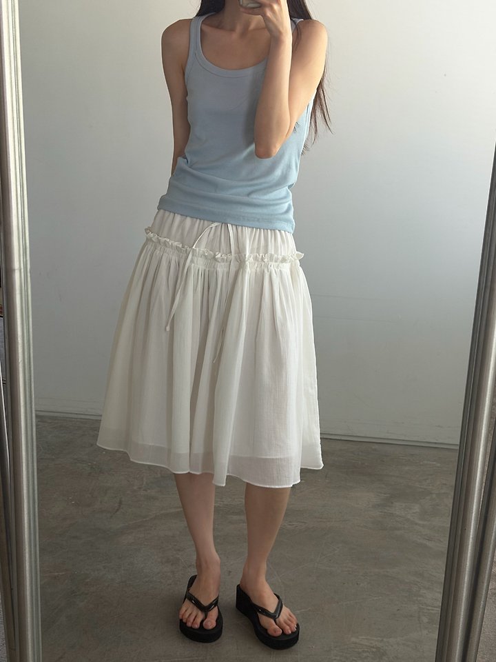 Foset - Korean Women Fashion - #romanticstyle - Asa Double-Layer Skirt