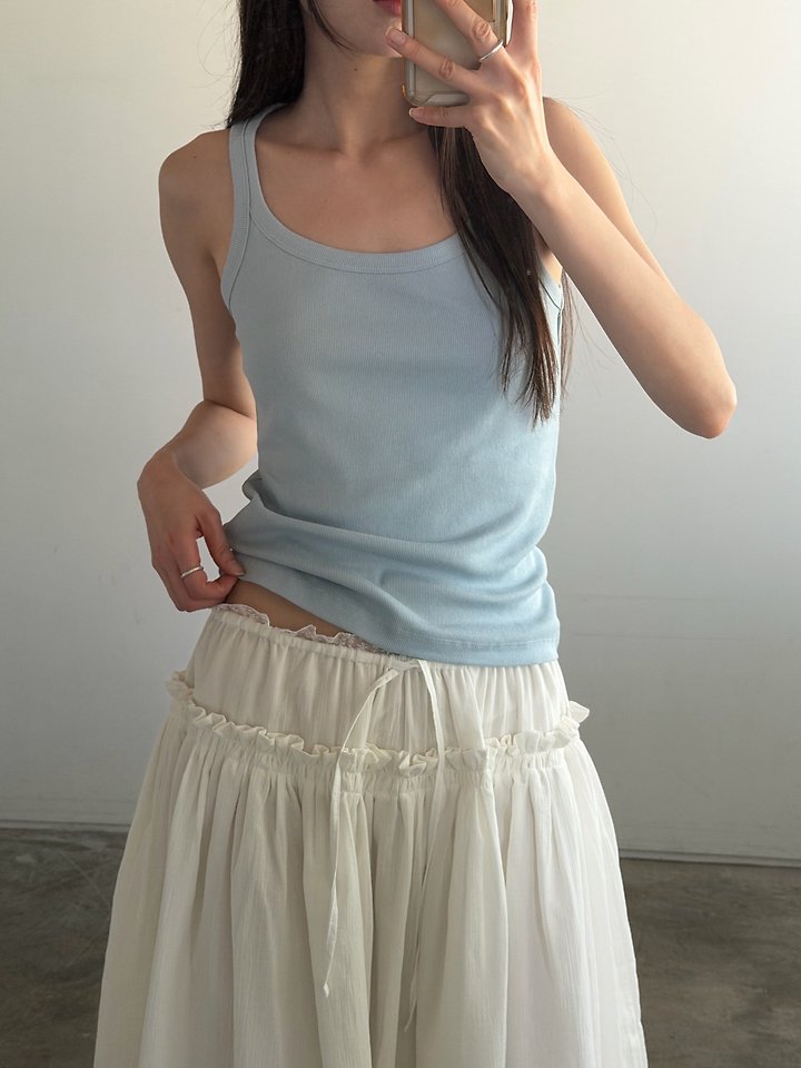 Foset - Korean Women Fashion - #shopsmall - Asa Double-Layer Skirt - 2