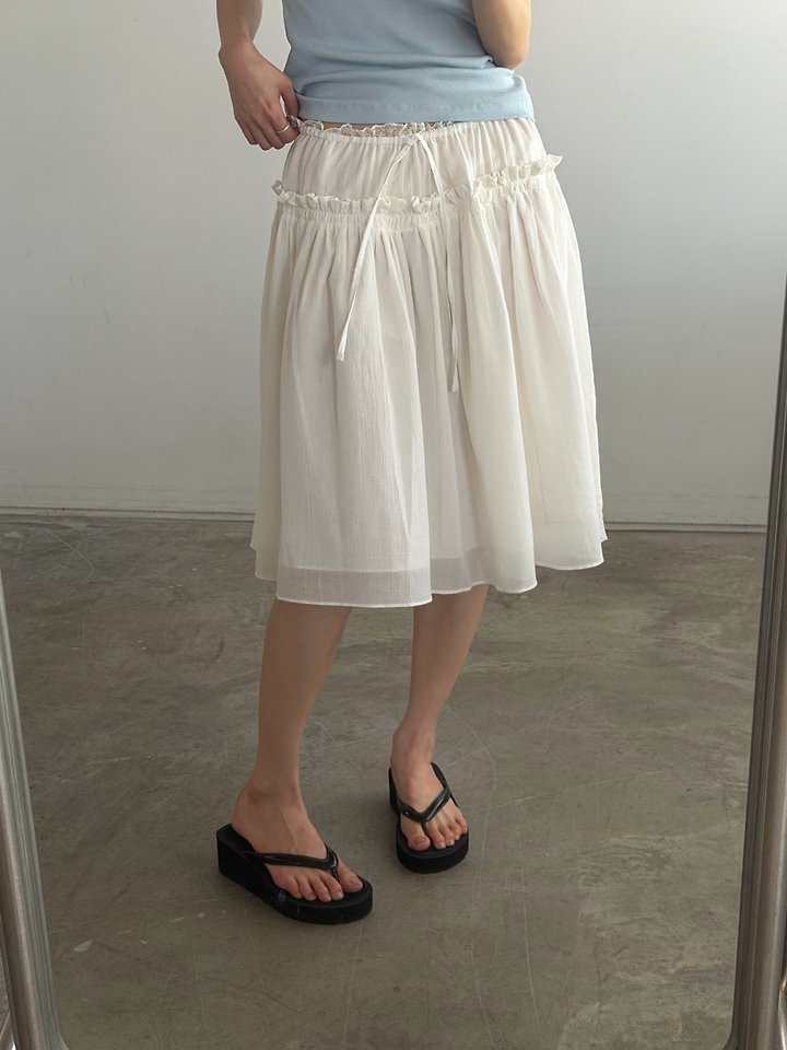 Foset - Korean Women Fashion - #thatsdarling - Asa Double-Layer Skirt - 3