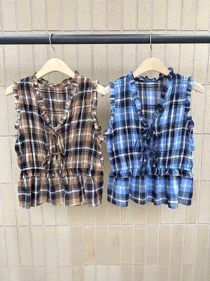 Foset - Korean Women Fashion - #thelittlethings - Stin Check Blouse - 6