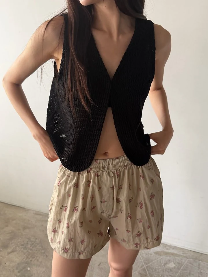 Foset - Korean Women Fashion - #womensfashion - Floral A-Line Shorts - 9