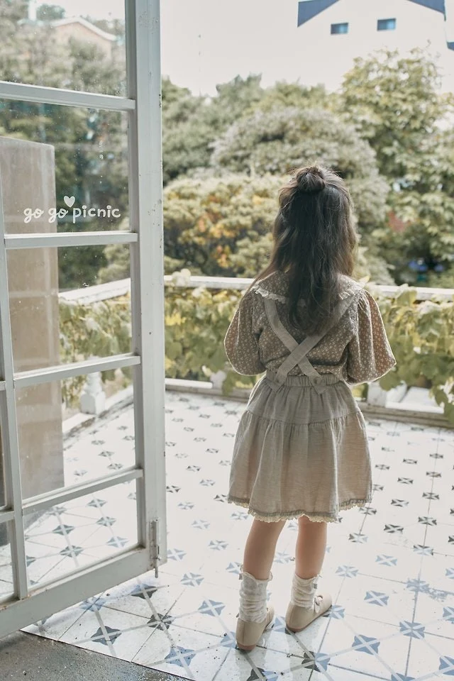 Go Go Picnic - Korean Children Fashion - #designkidswear - Emily Suspender Skirt - 11