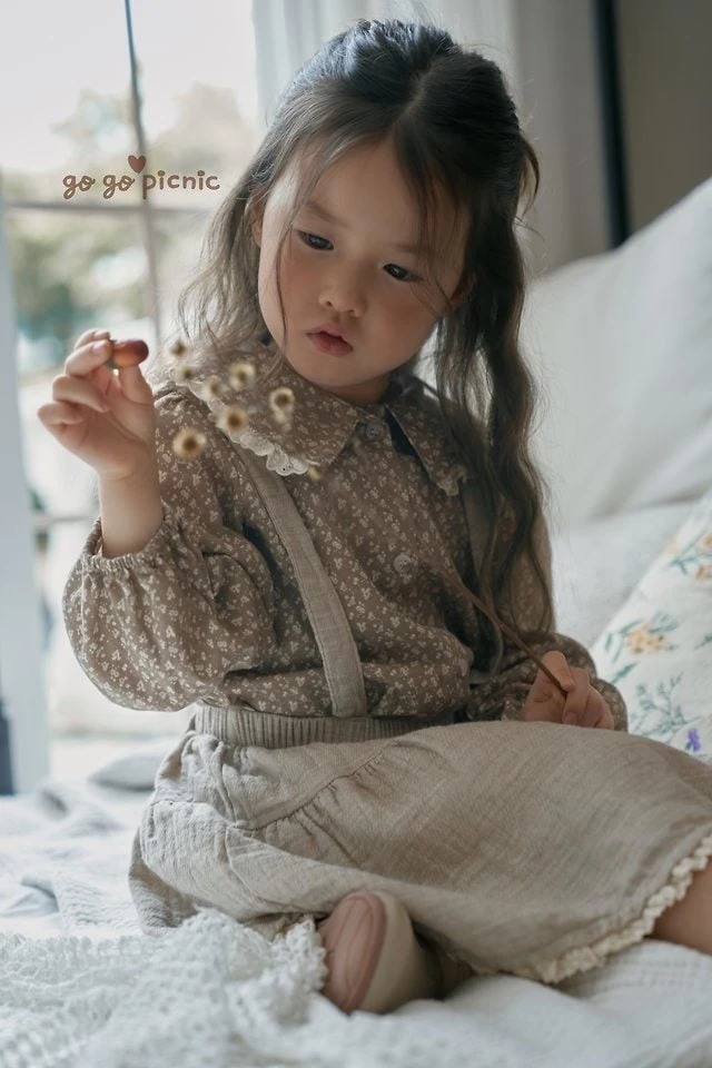 Go Go Picnic - Korean Children Fashion - #discoveringself - Emily Suspender Skirt - 12