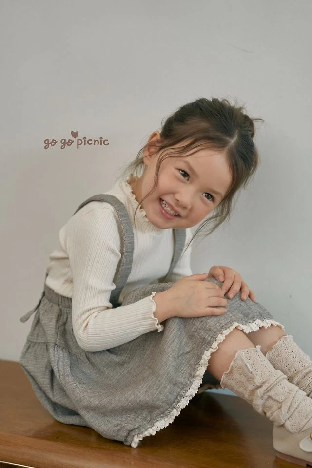 Go Go Picnic - Korean Children Fashion - #magicofchildhood - Emily Suspender Skirt - 3