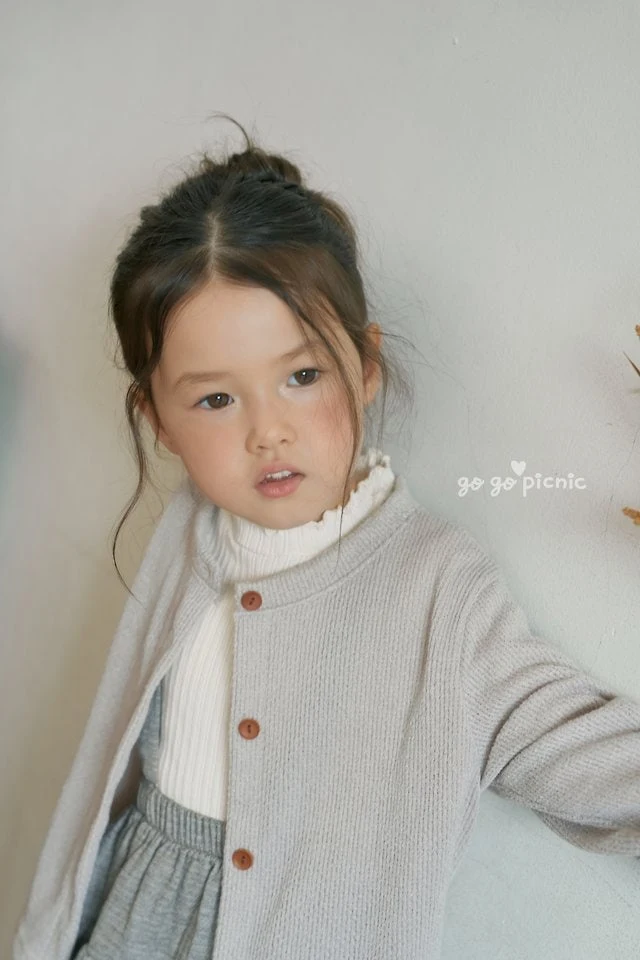 Go Go Picnic - Korean Children Fashion - #prettylittlegirls - Sophie Mock Neck Tee - 8
