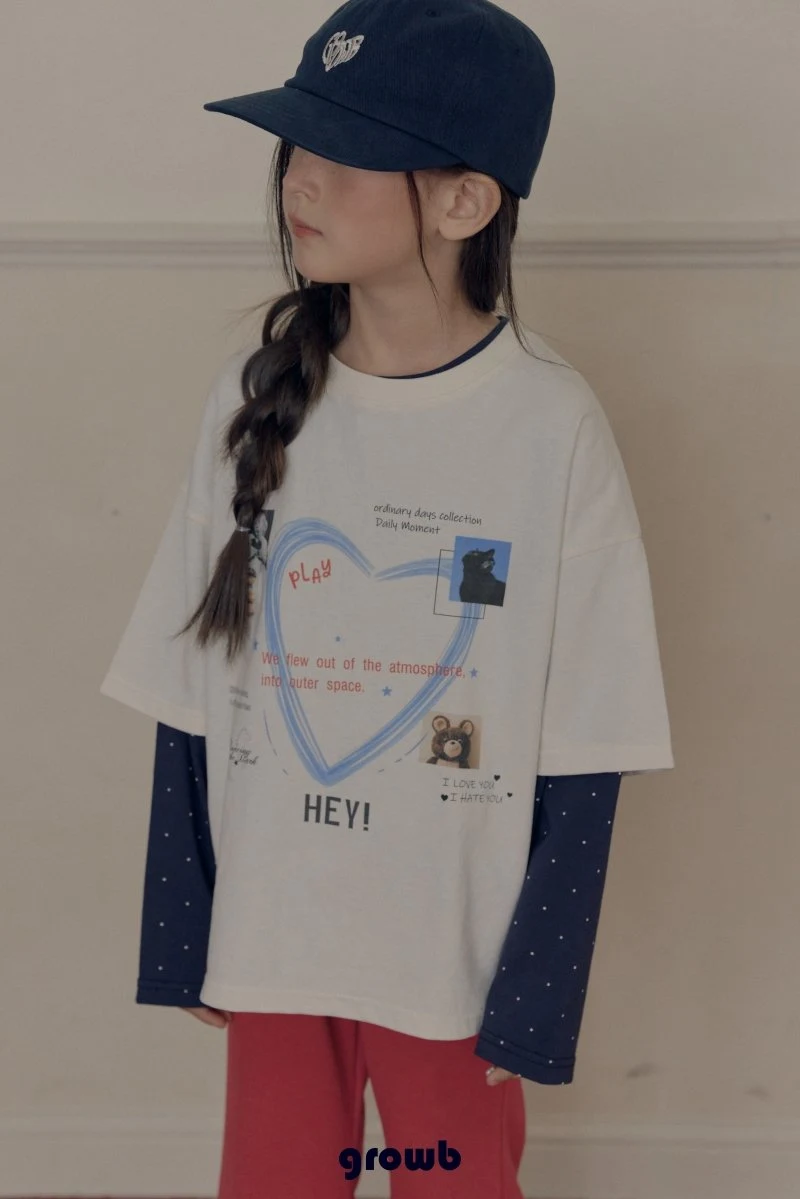 Grow B - Korean Children Fashion - #childofig - Mot Tee - 8