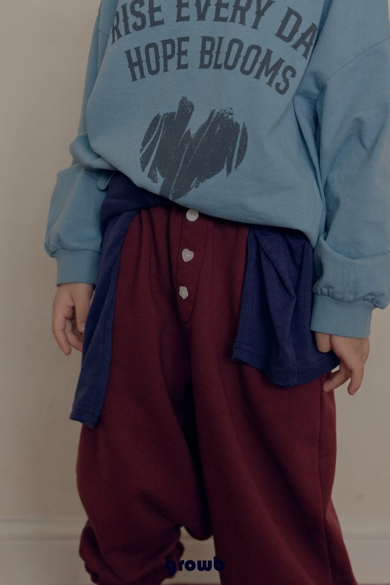 Grow B - Korean Children Fashion - #childrensboutique - Button Jogger Pants - 2