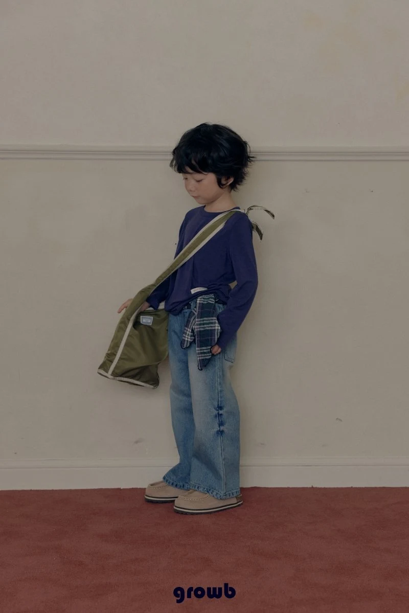 Grow B - Korean Children Fashion - #designkidswear - Label Tee - 6
