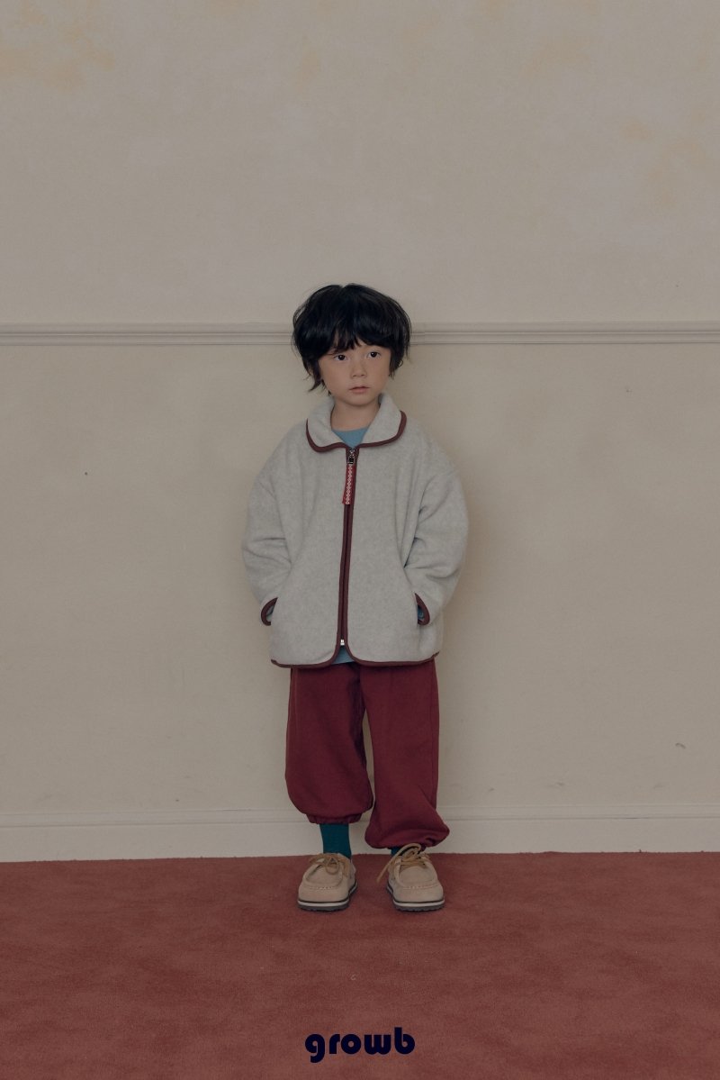 Grow B - Korean Children Fashion - #fashionkids - Button Jogger Pants - 5