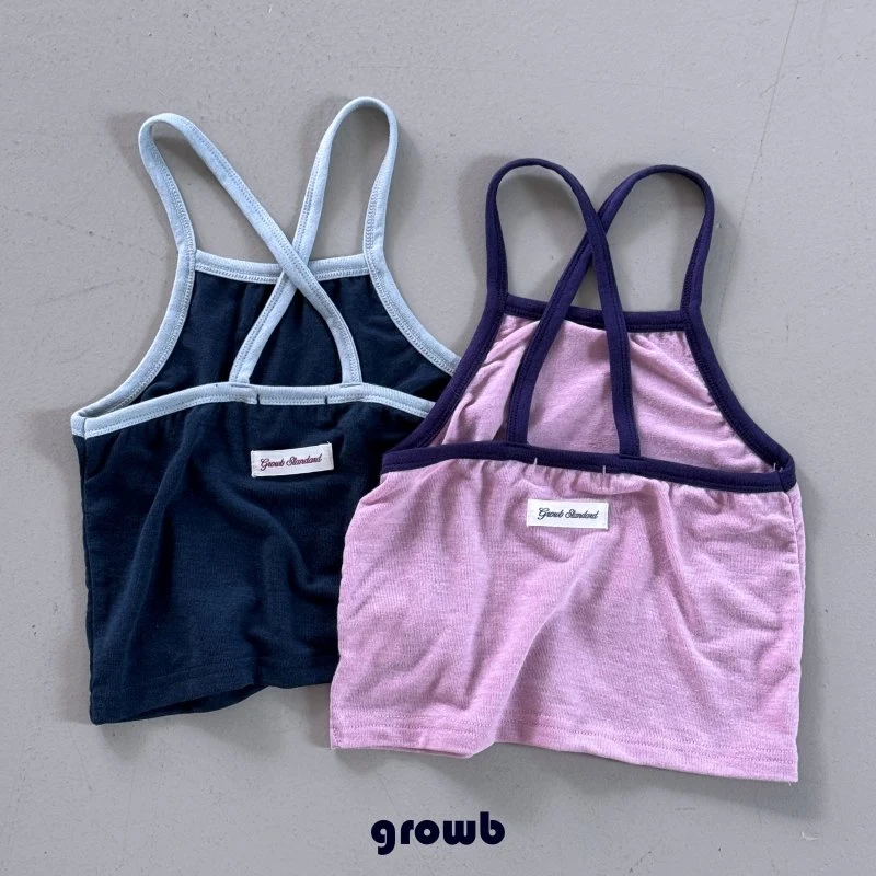 Grow B - Korean Children Fashion - #prettylittlegirls - Pole Sleeveless Top