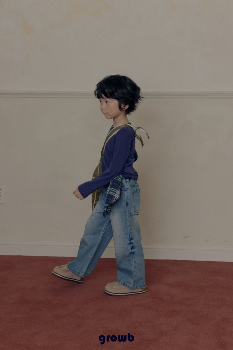 Grow B - Korean Children Fashion - #todddlerfashion - Domingo Denim - 6