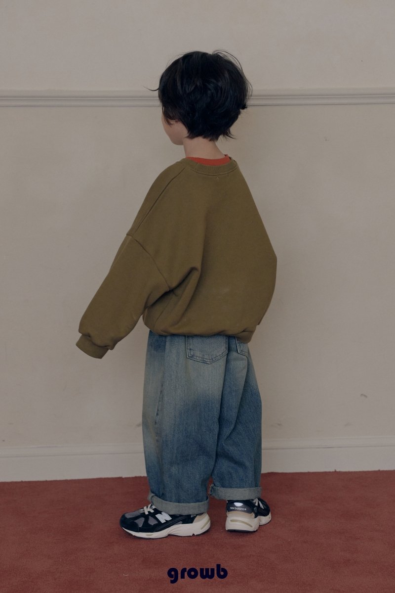 Grow B - Korean Children Fashion - #toddlerclothing - Curve Denim - 6
