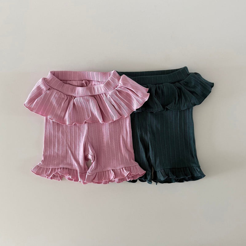 Here I Am - Korean Baby Fashion - #babyclothing - Double Frill Leggings