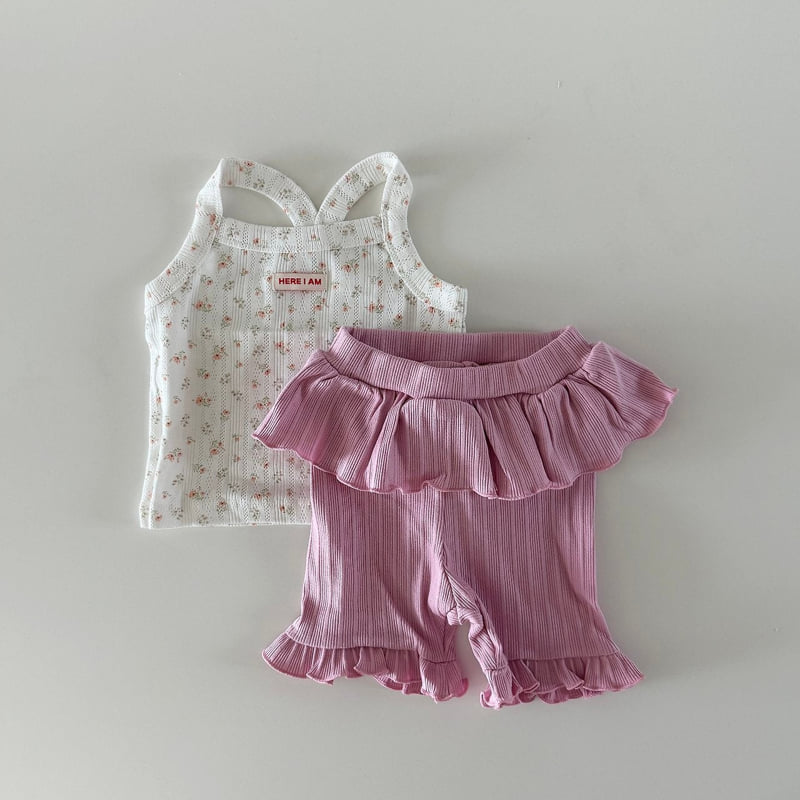 Here I Am - Korean Baby Fashion - #babyfever - Double Frill Leggings - 4
