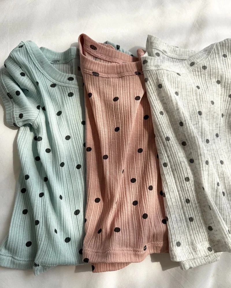 Here I Am - Korean Baby Fashion - #babygirlfashion - Dot Eyelet Easywear - 2