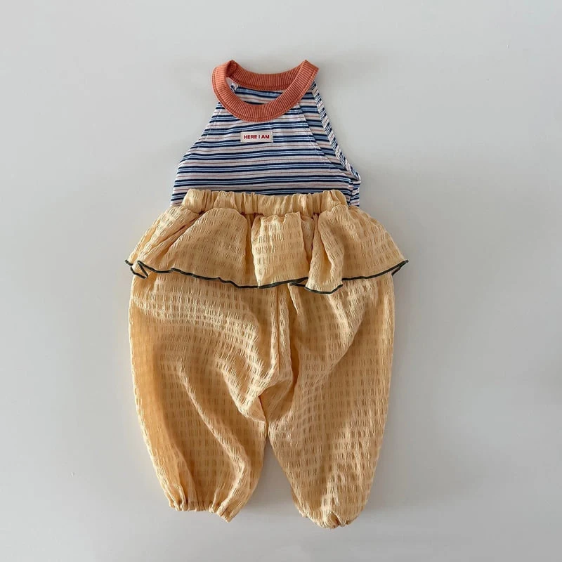 Here I Am - Korean Baby Fashion - #babylifestyle - Frill Pants - 2