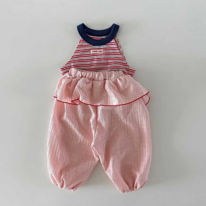 Here I Am - Korean Baby Fashion - #babyoninstagram - Frill Pants - 3